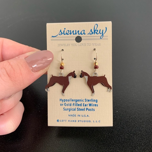 Sienna Sky Other - NWT Boxer Dog Earrings